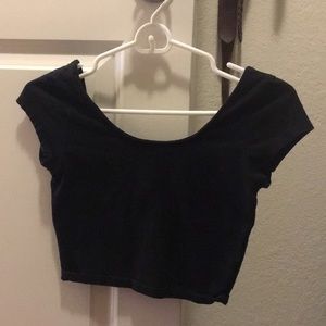 Black crop top